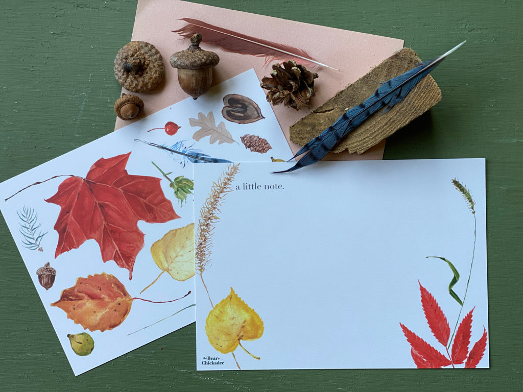 Autumn Leaves Notecard Set
