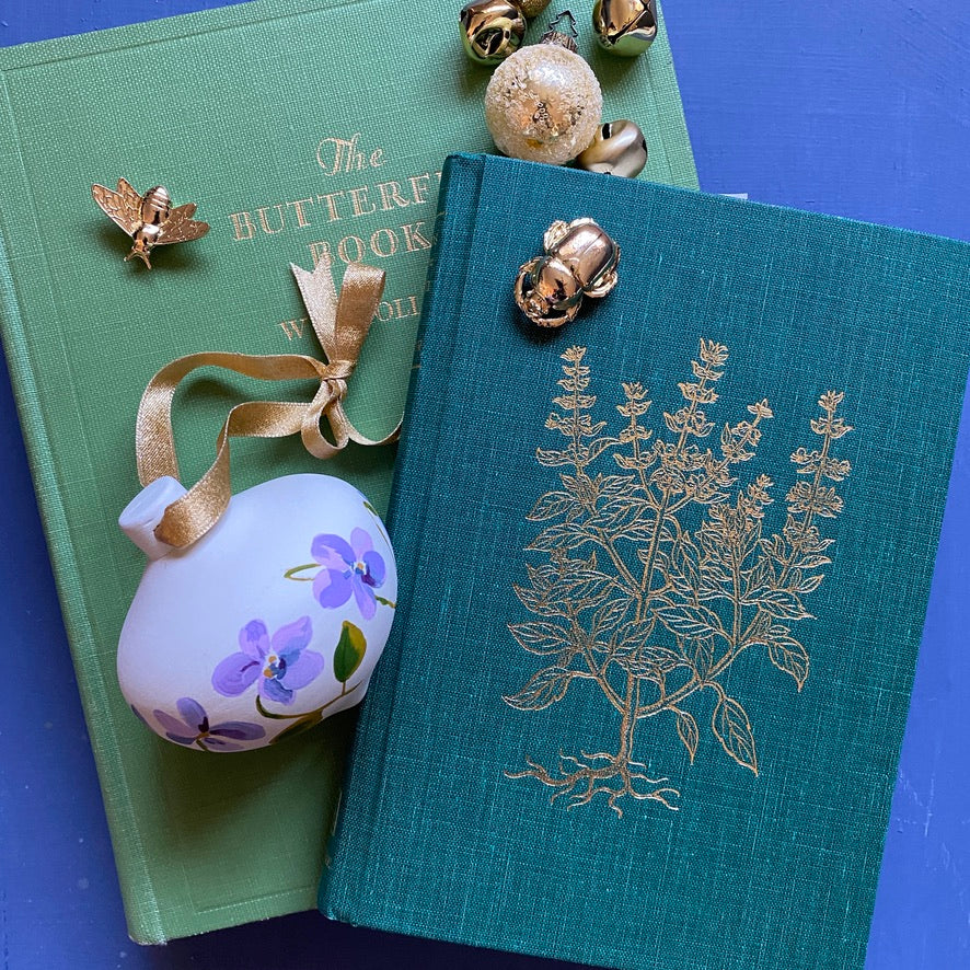 Violet Hand-painted Ornament