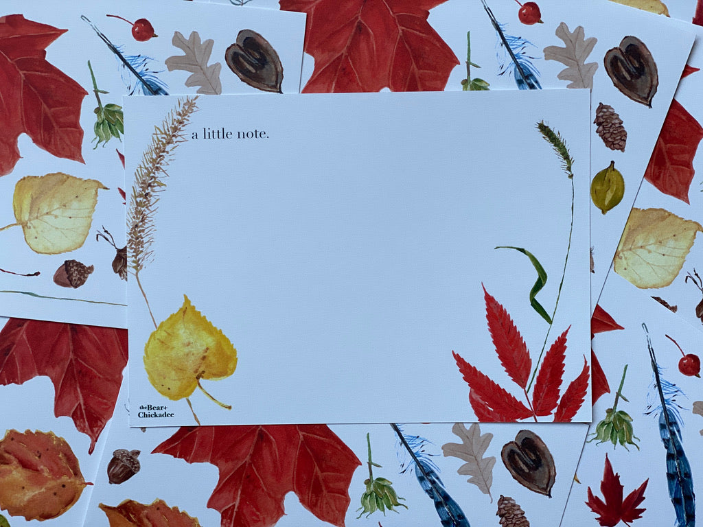 Autumn Leaves Notecard Set