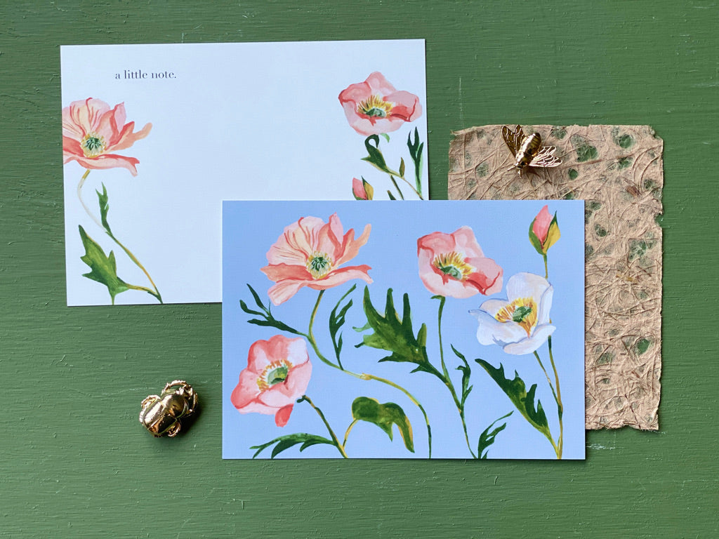 Poppy Notecard Set