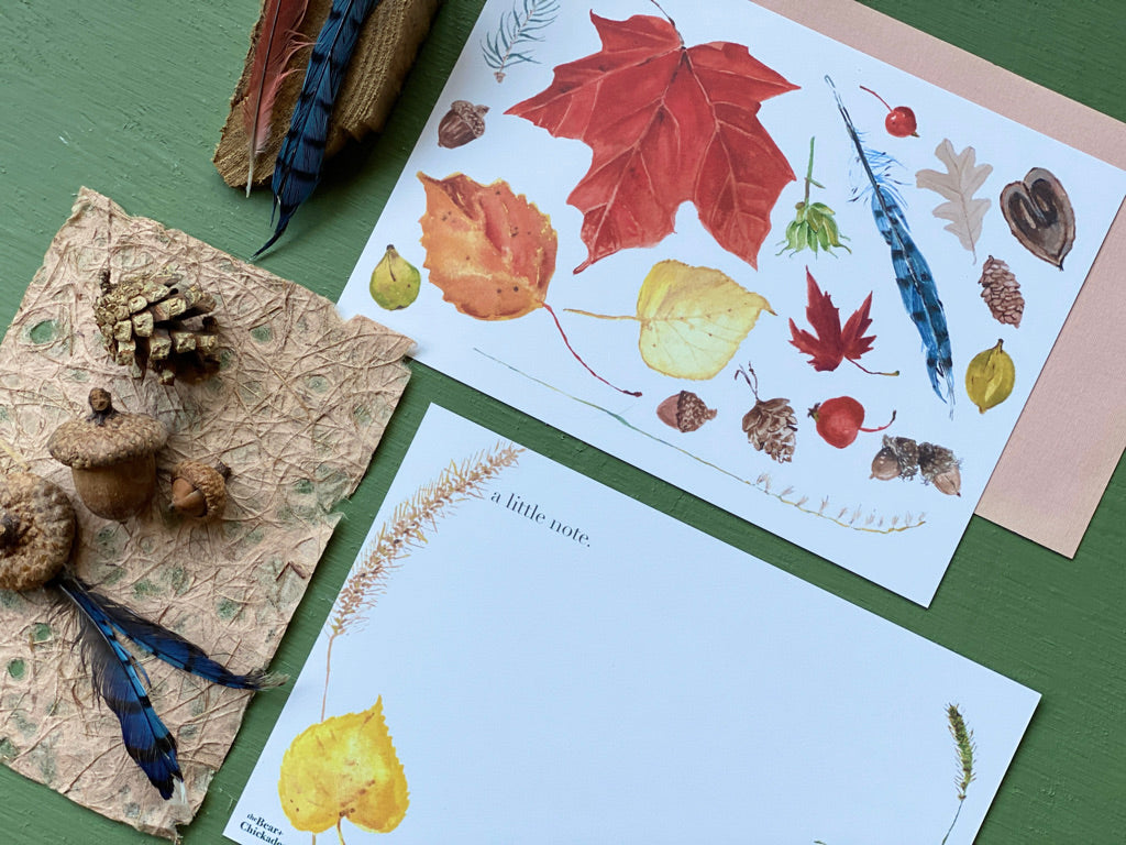 Autumn Leaves Notecard Set
