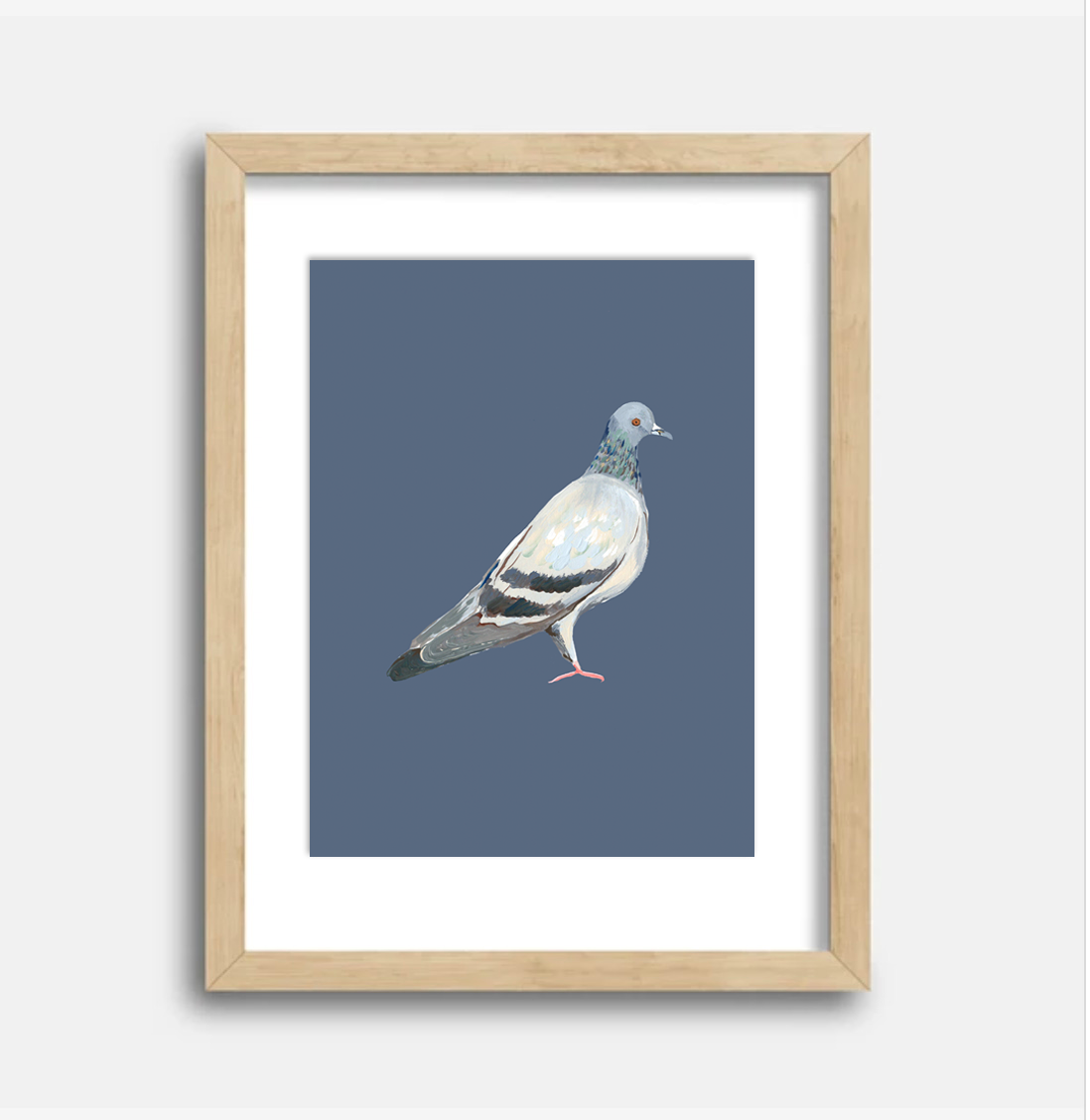 Pigeon Art Print, 8.5 x 11