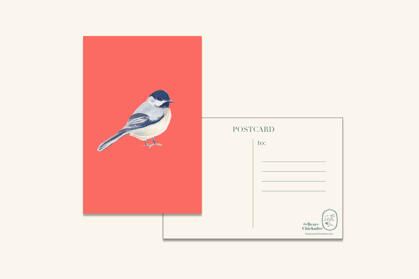 Black-Capped Chickadee Post Card
