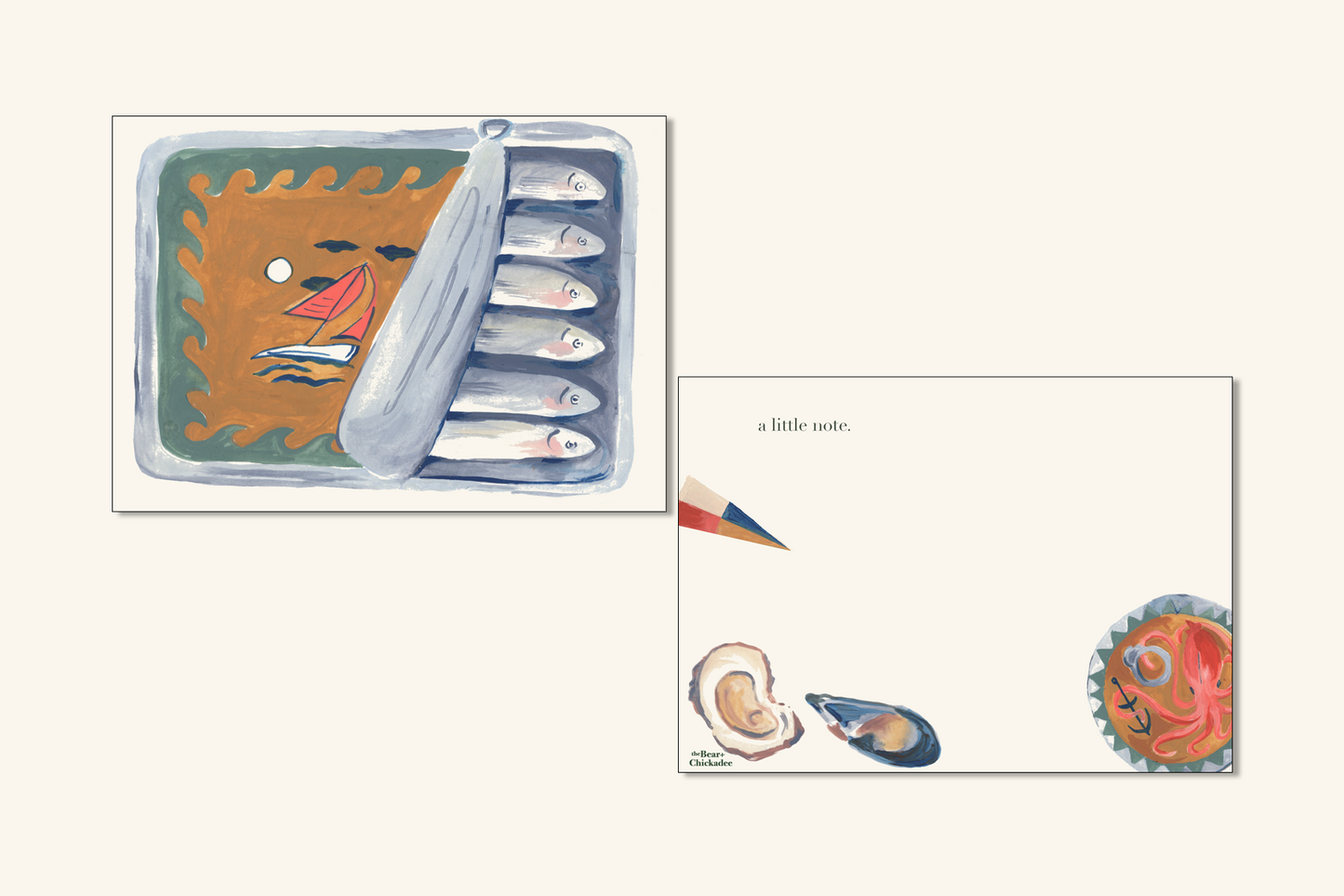 Sardine Notecard Set