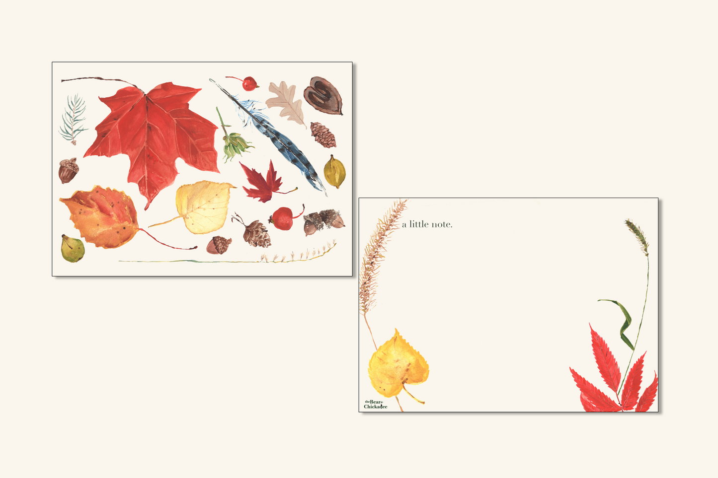 Autumn Leaves Notecard Set