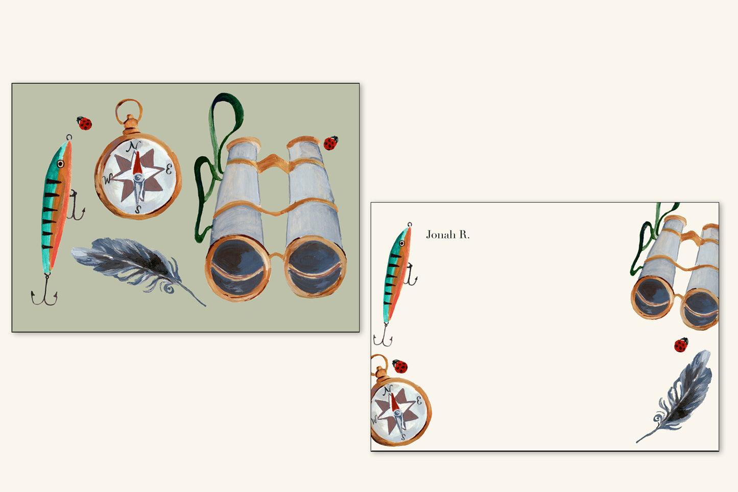 Custom Camp Notecard Set