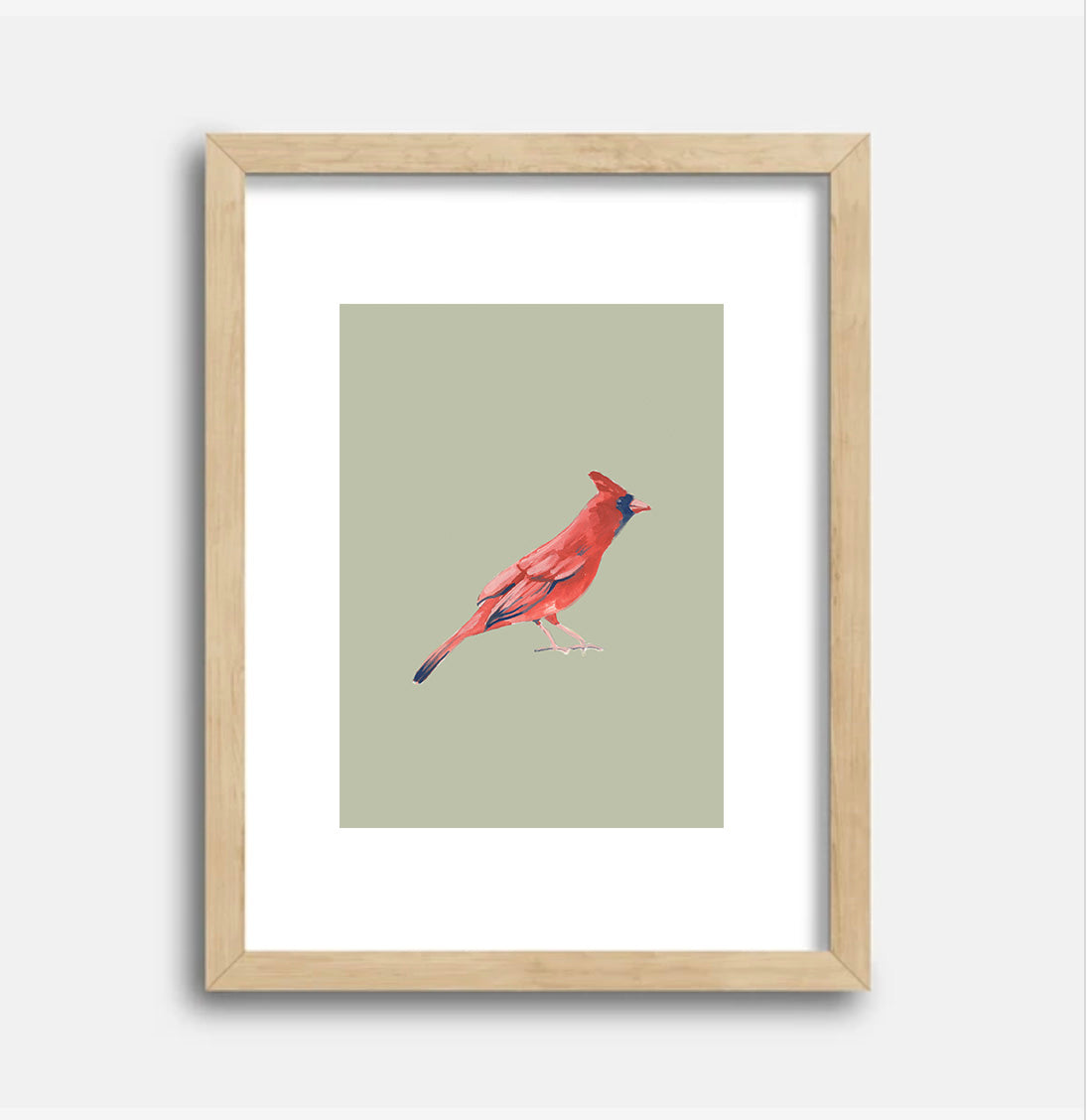 Northern Cardinal Art Print, 5x7