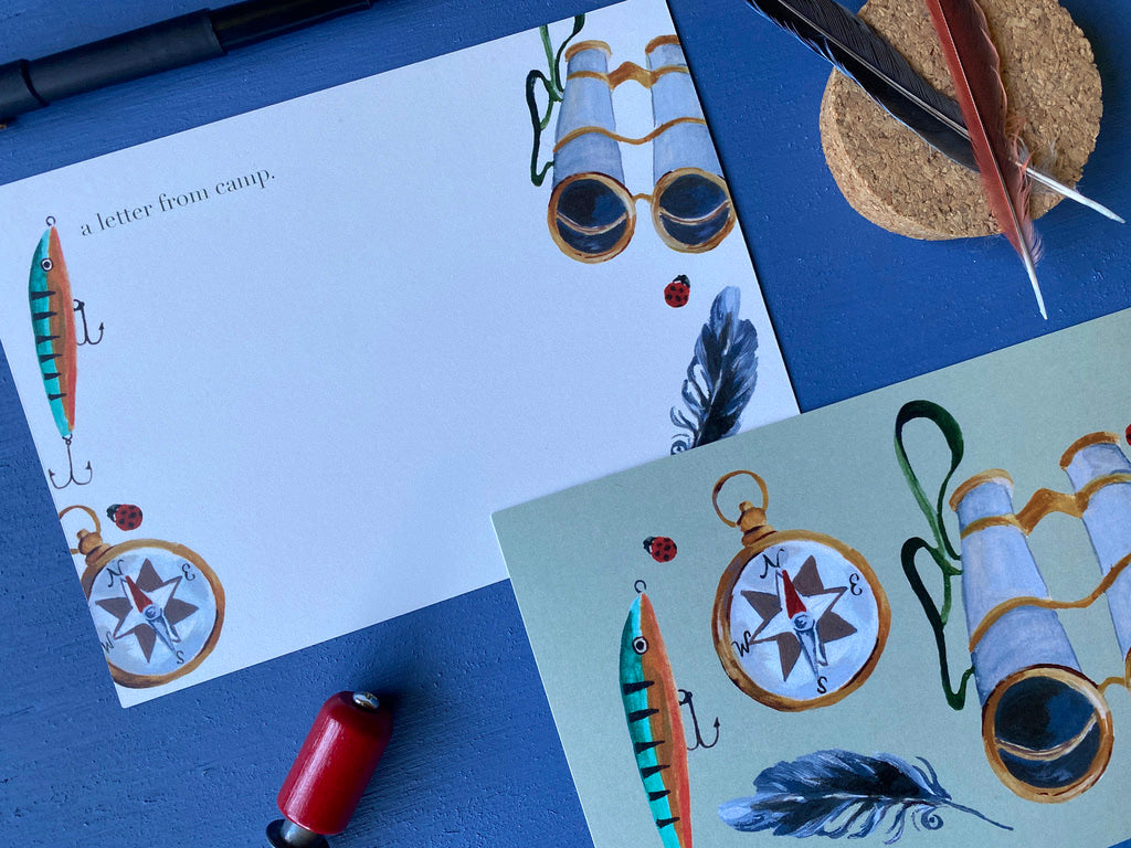 Camp Notecard Set