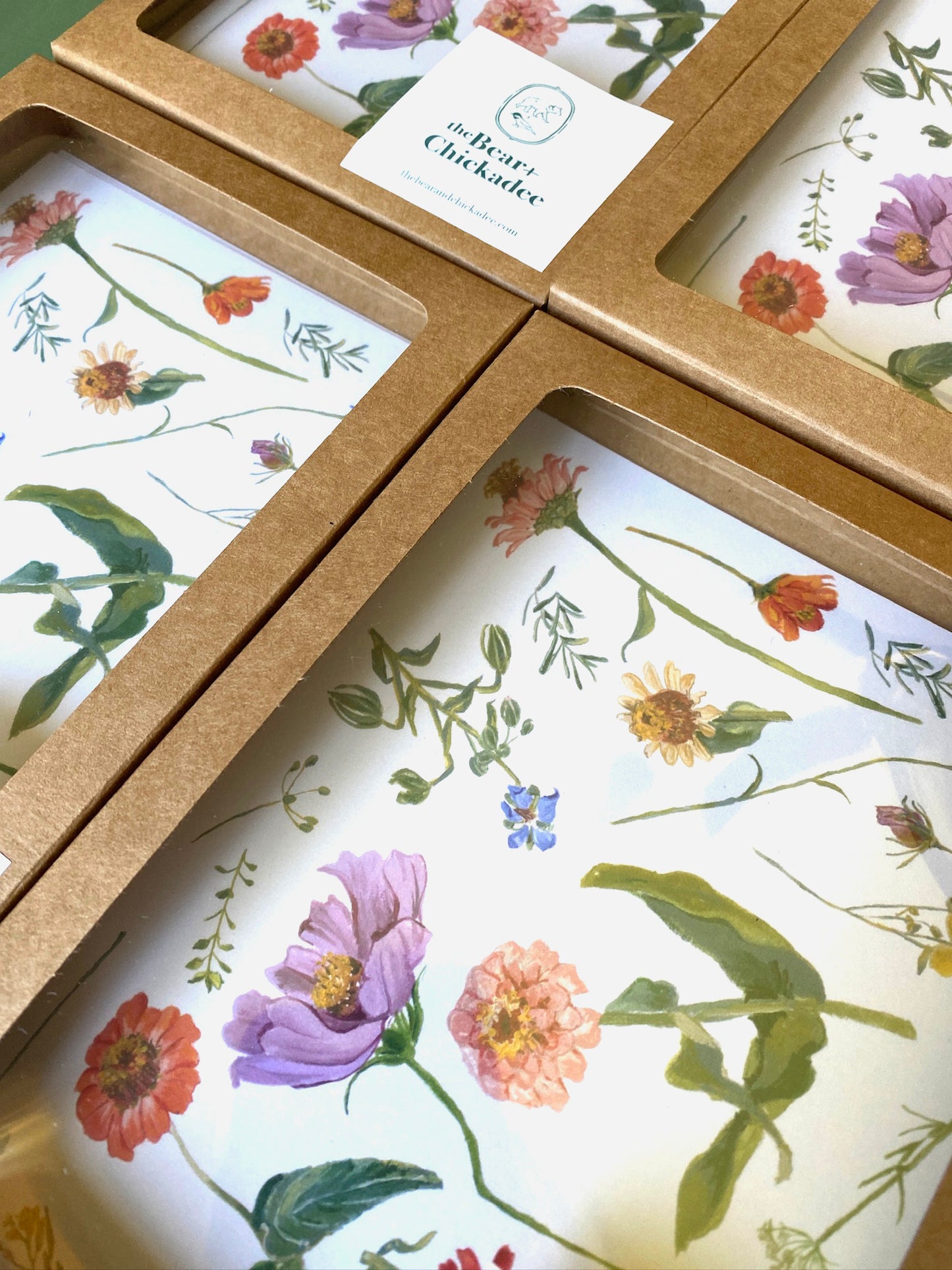 Backyard Flowers Notecard Set