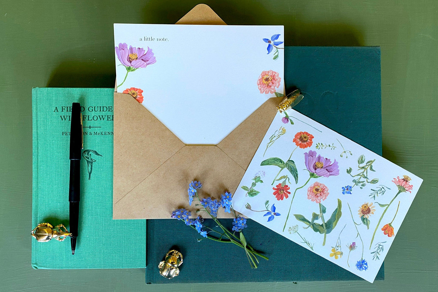 Backyard Flowers Notecard Set