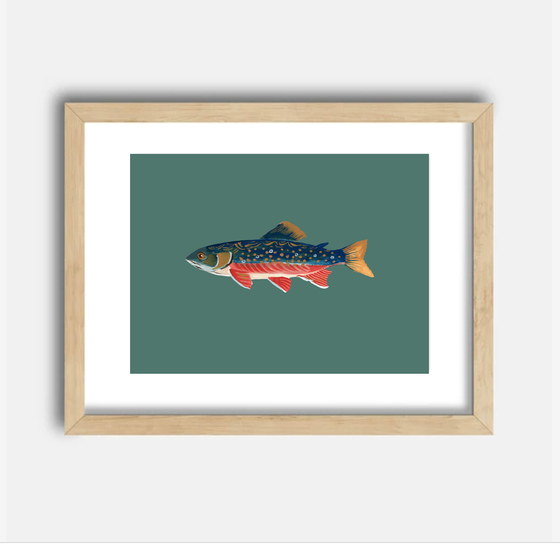 Trout Art Print, 8.5 x 11