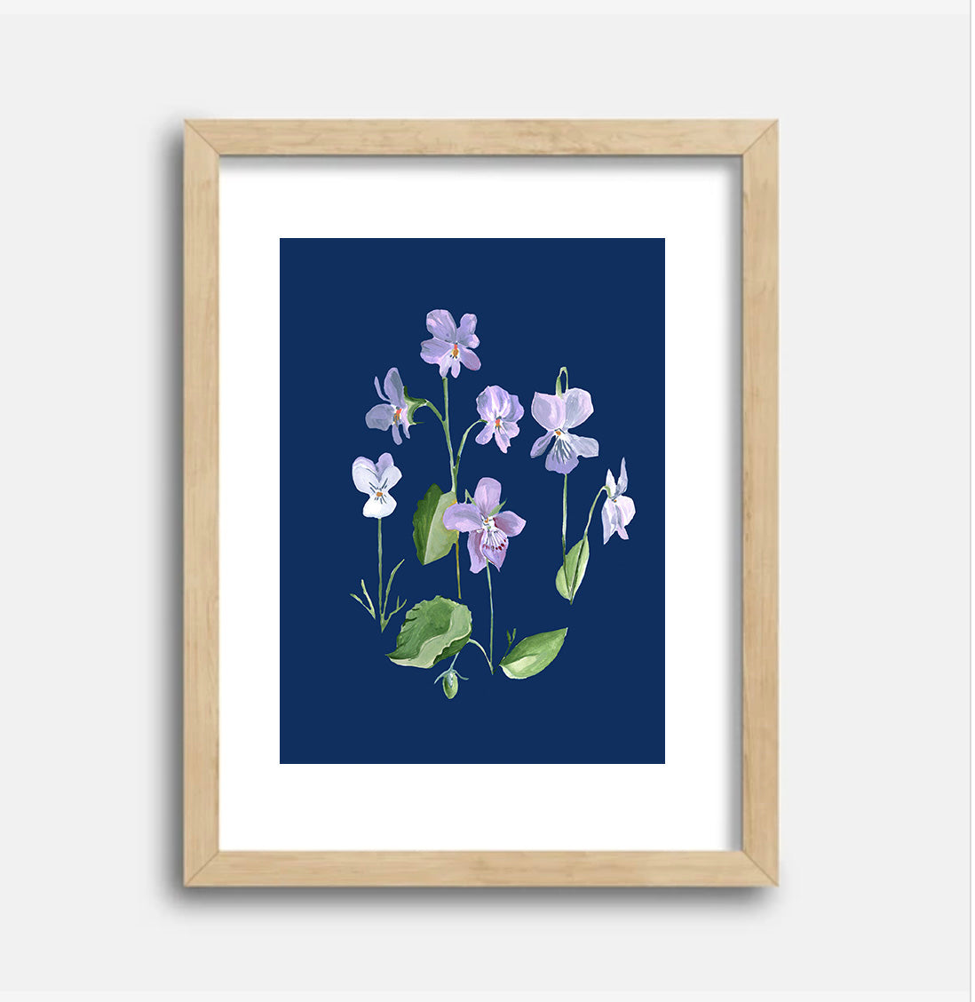 Violet Garden Art Print, 8.5 x 11