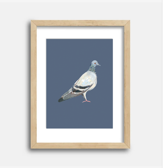 Pigeon Art Print, 8.5 x 11