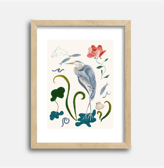 On the Marsh 2 11x14 Gouache Original Painting