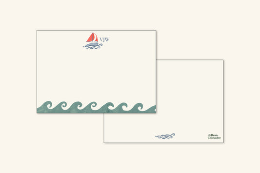 Custom Sailboat Notecard Set