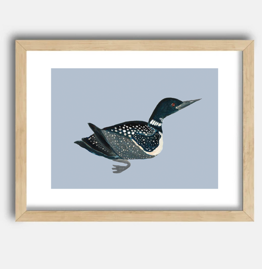 Loon 5x7 Gouache Original Painting