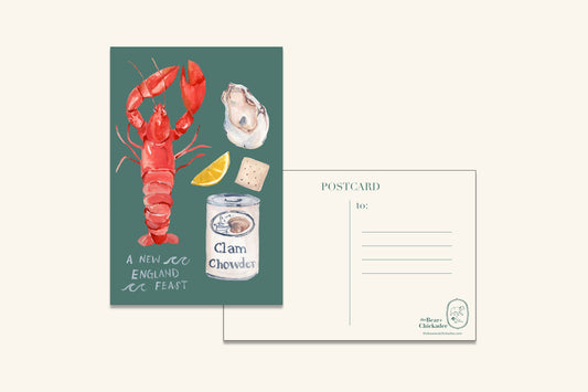 A New England Feast Post Card
