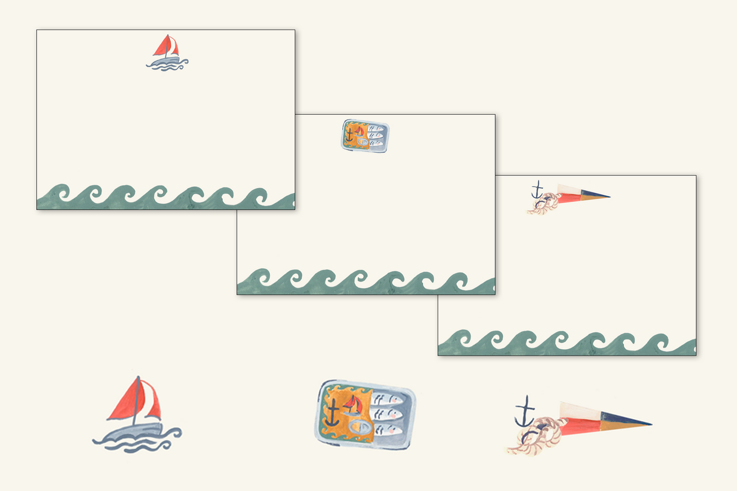 Coastal Notecard Set (Small)