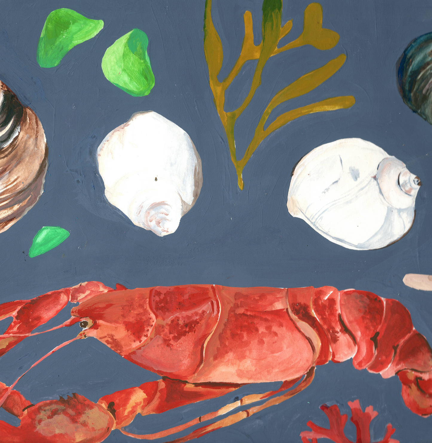 Maine Coast 11x14 Gouache Original Painting