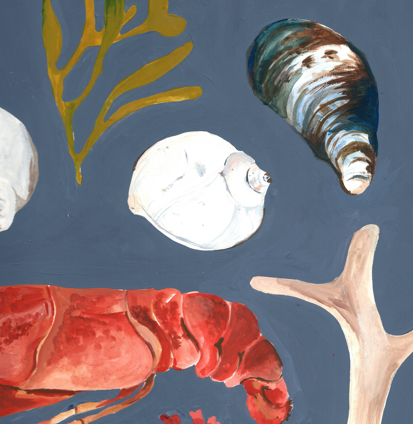 Maine Coast 11x14 Gouache Original Painting