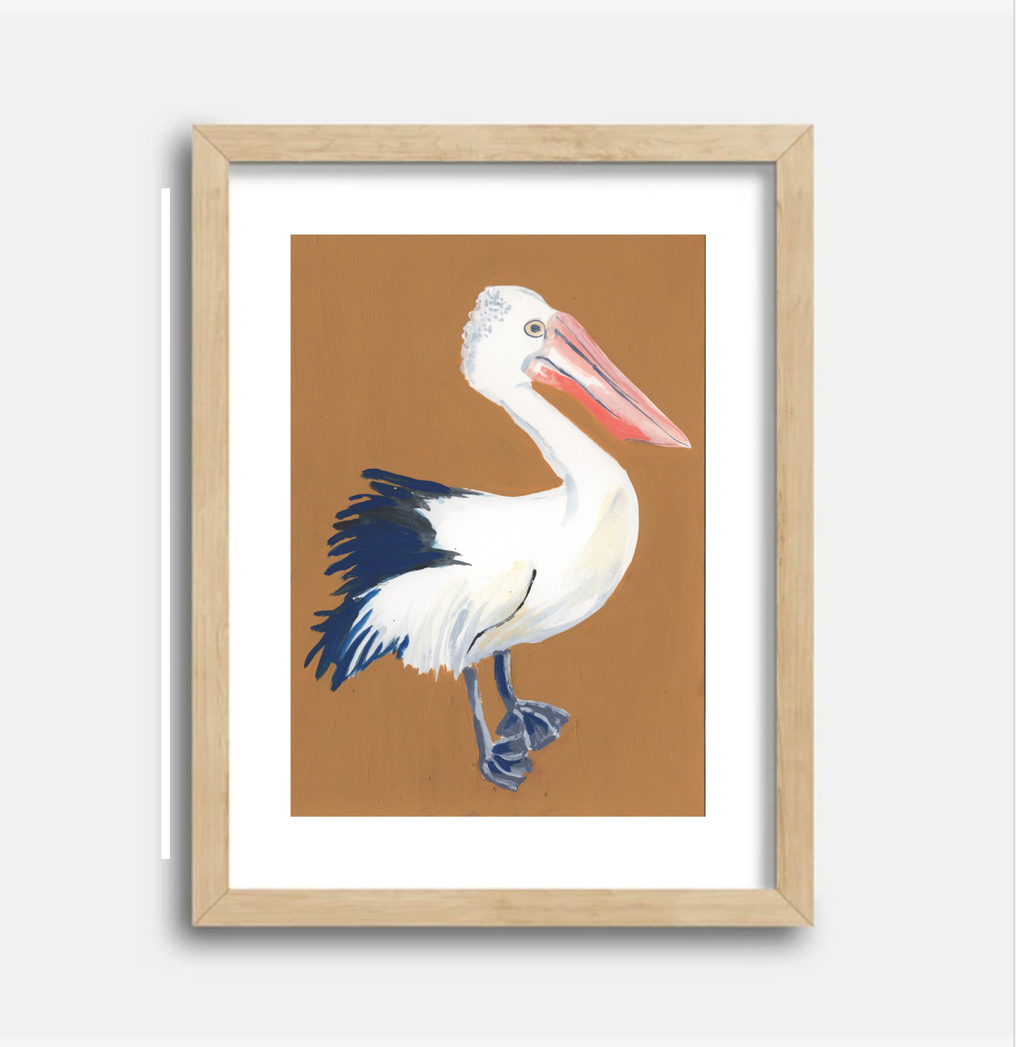 Pelican 1 5x7 Gouache Original Painting