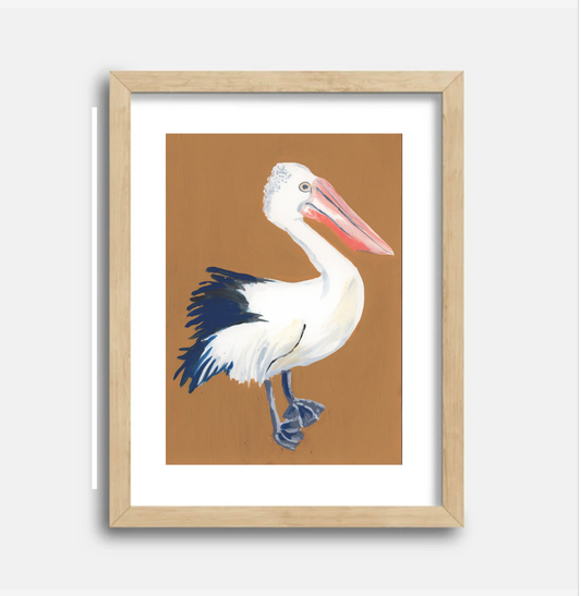 Pelican 1 5x7 Gouache Original Painting