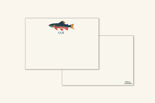 Custom Trout Notecard Set