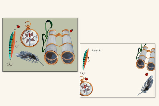 Custom Camp Notecard Set