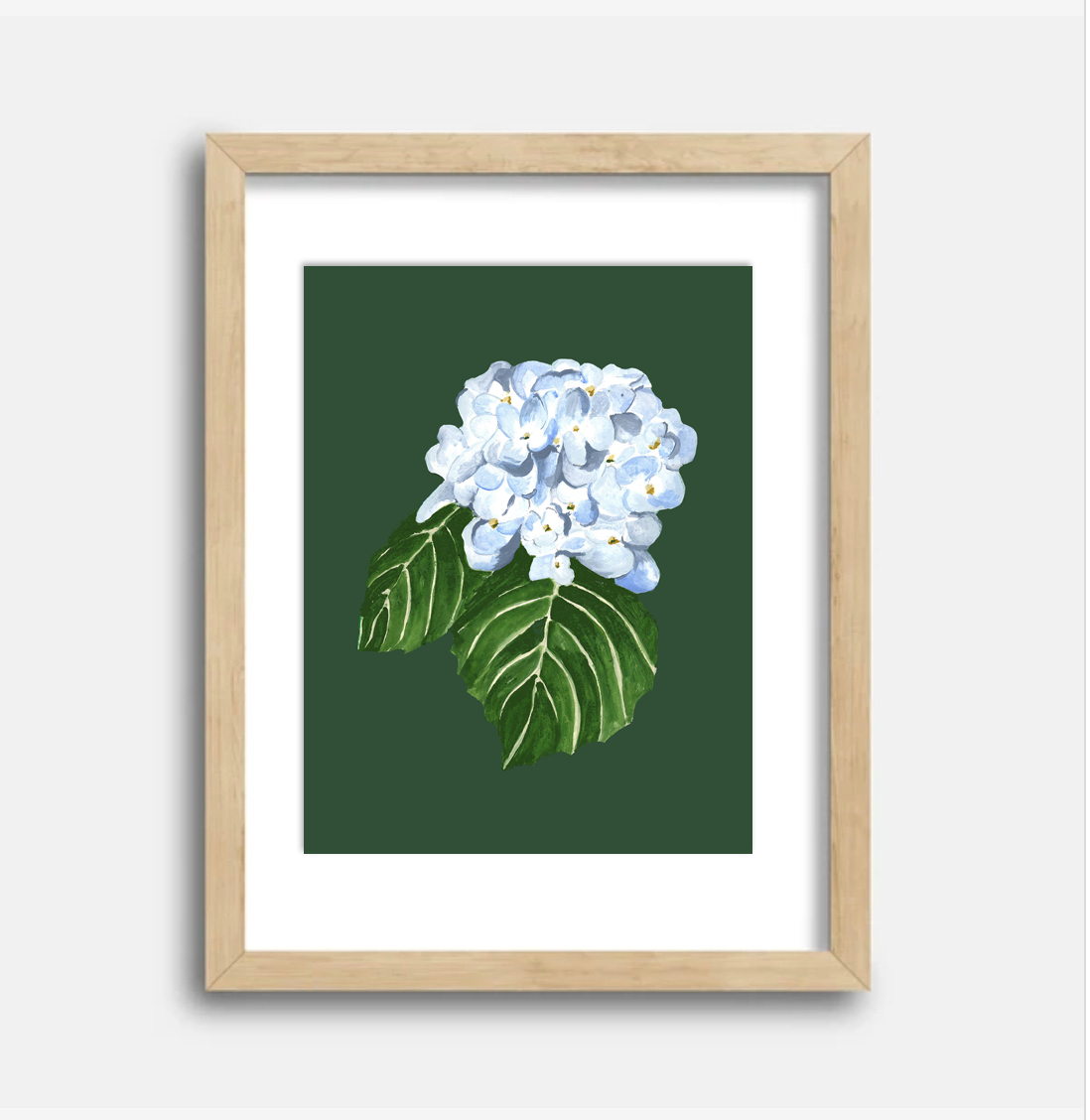 Hydrangea Art Print, 8.5 x 11