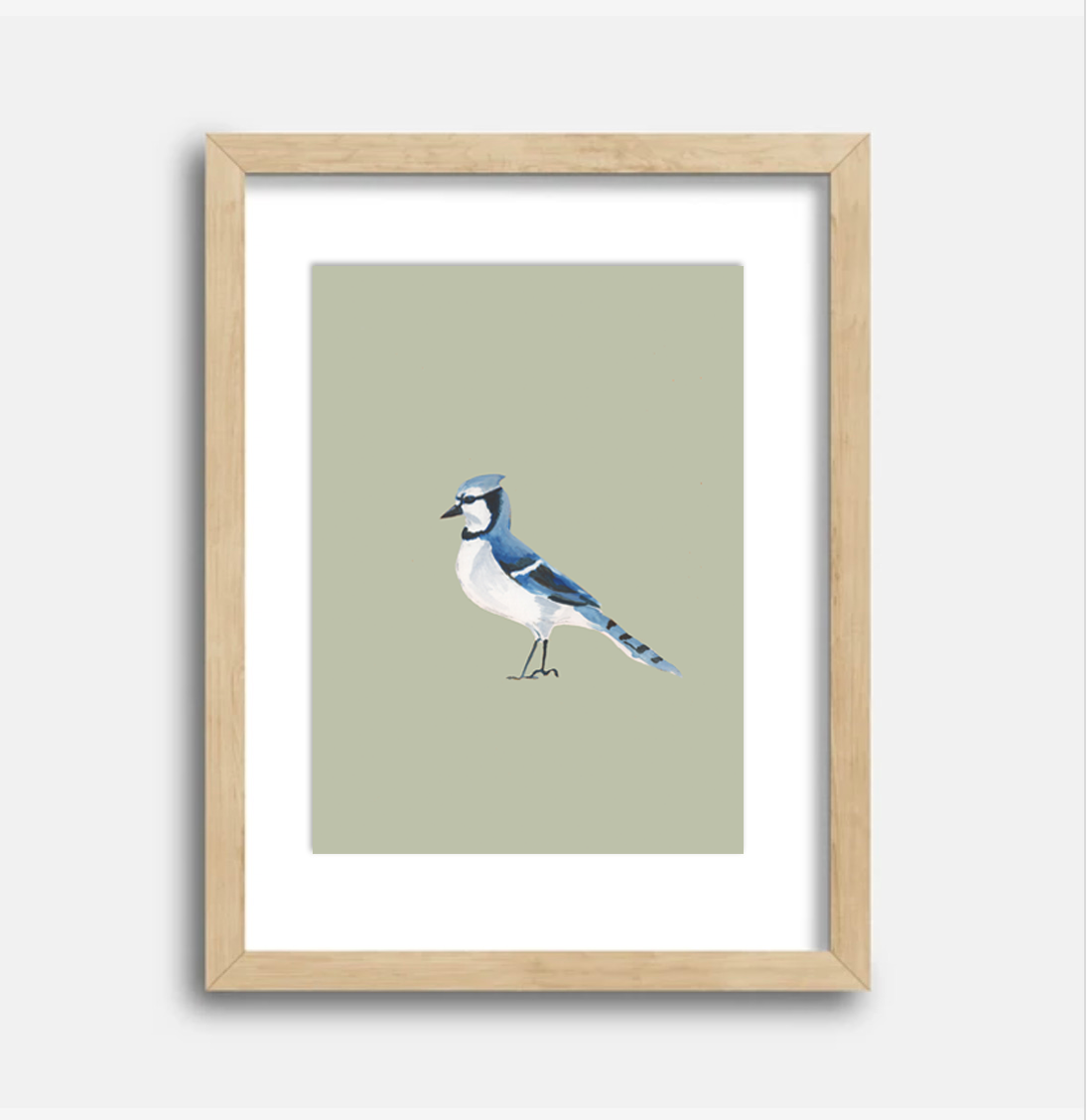 Blue Jay Art Print, 8.5 x 11