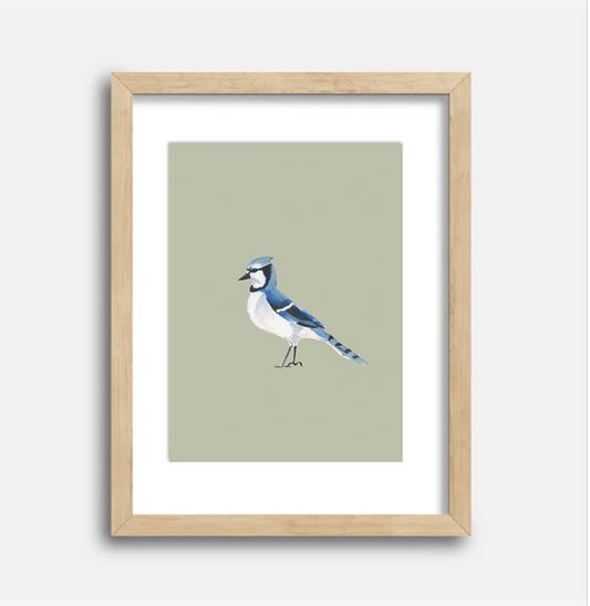 Blue Jay Art Print, 8.5 x 11
