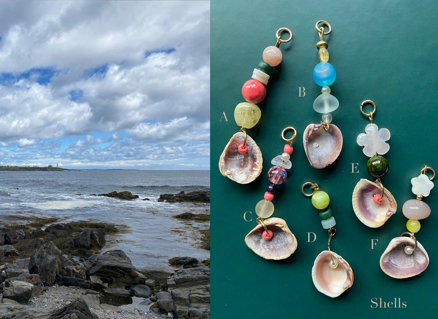 Shell Added Bag Charm