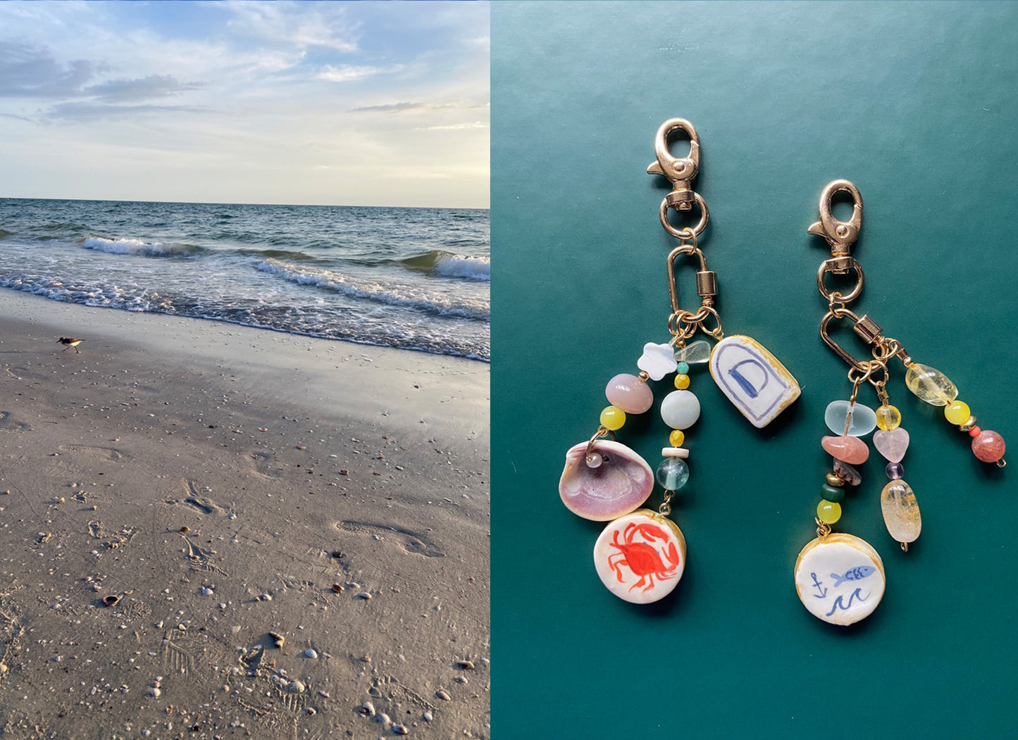 Shell Added Bag Charm