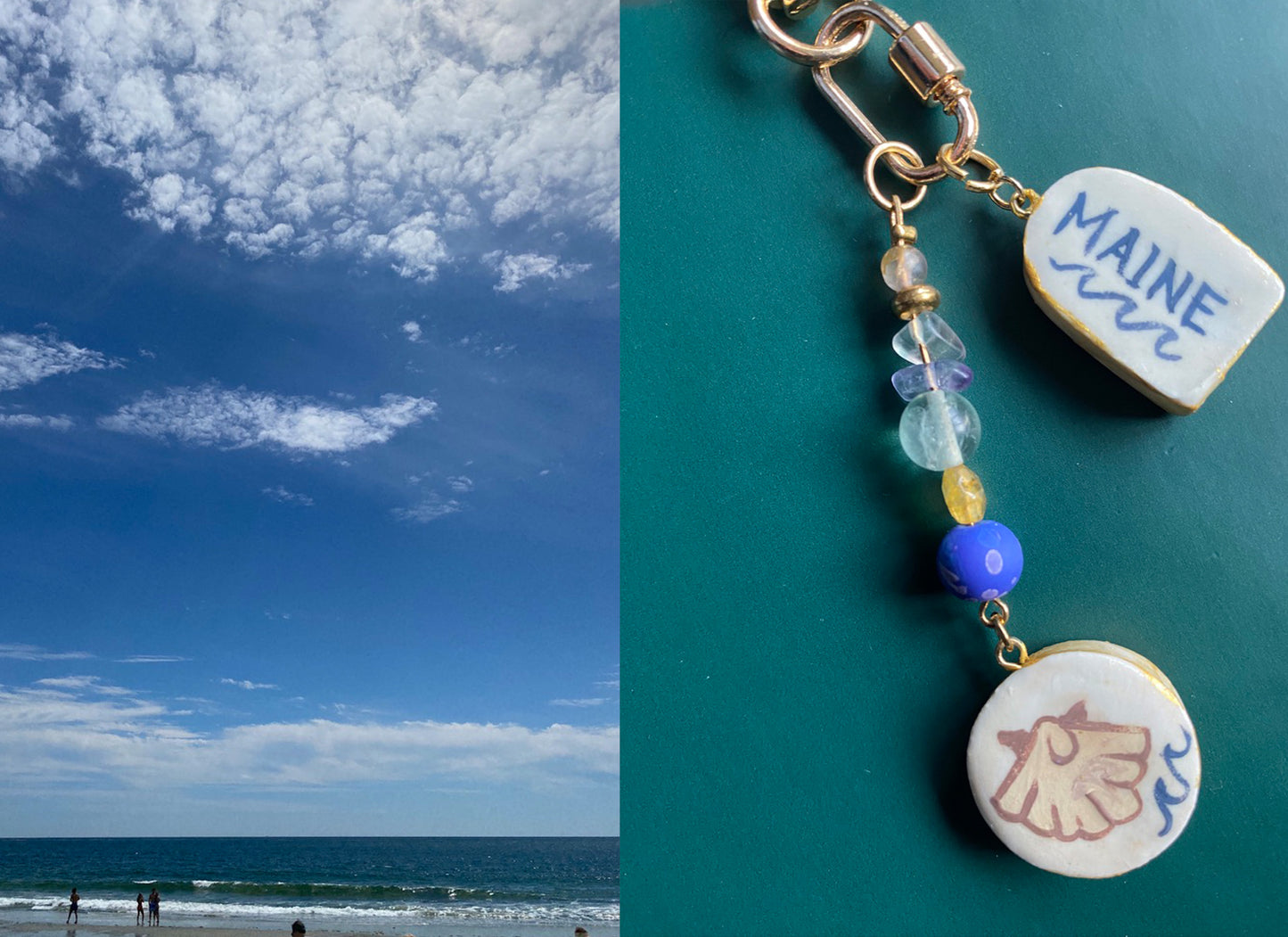 "Maine" Added Bag Charm