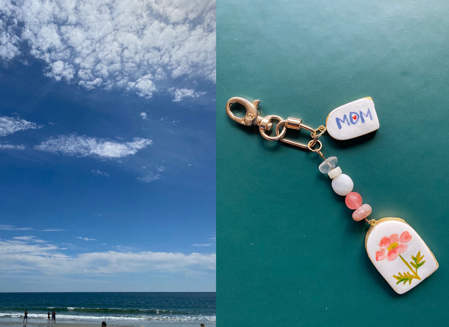 "Mom" Added Bag Charm