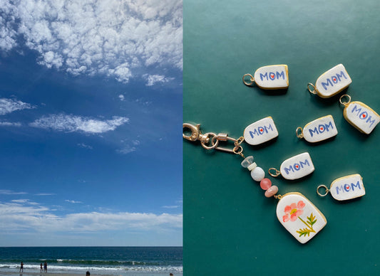 "Mom" Added Bag Charm