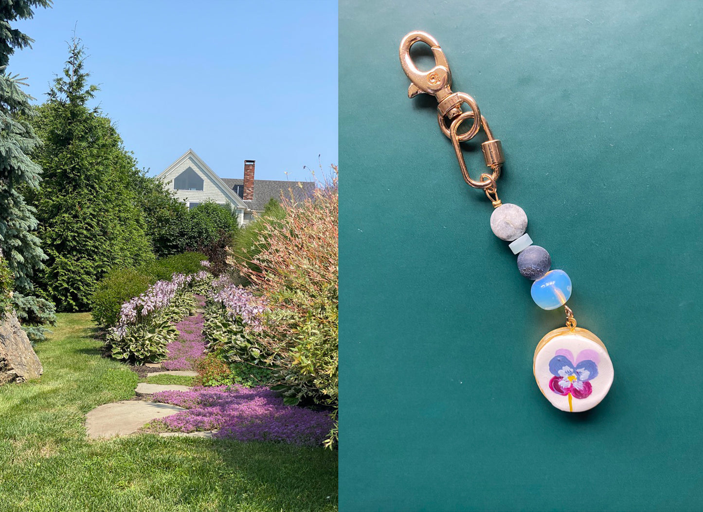 Make Your Own Bag Charm | Pansy