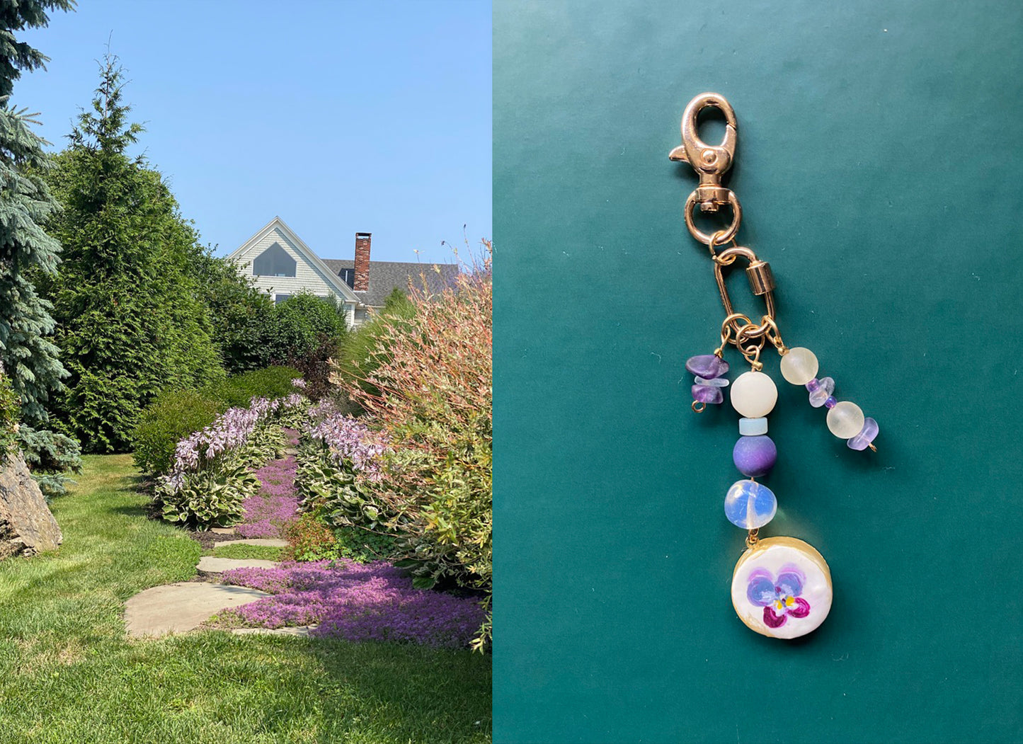 Make Your Own Bag Charm | Pansy