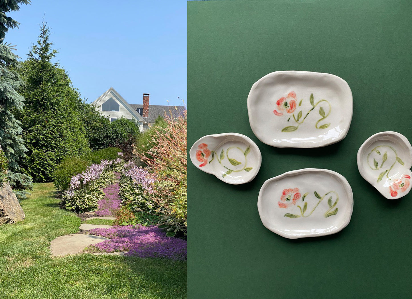 Beach Rose Ring Dish