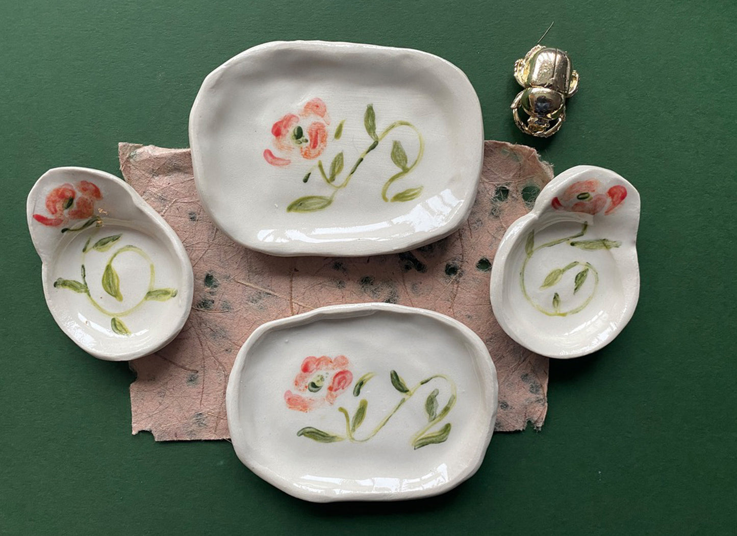 Beach Rose Ring Dish