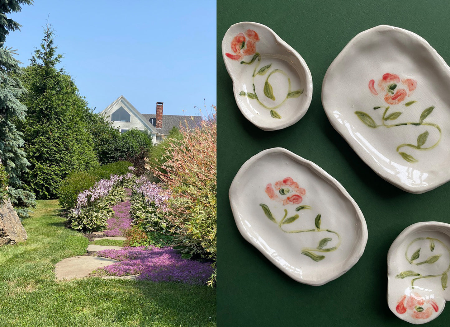 Beach Rose Ring Dish