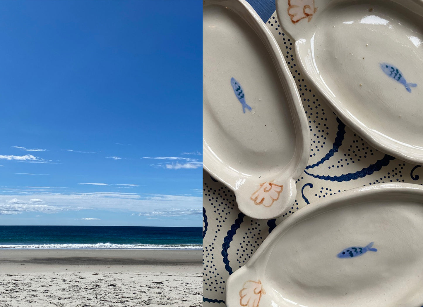 Fish + Anchor Oval Jewelry Tray