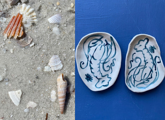 Gestural Lobster Jewelry Dish