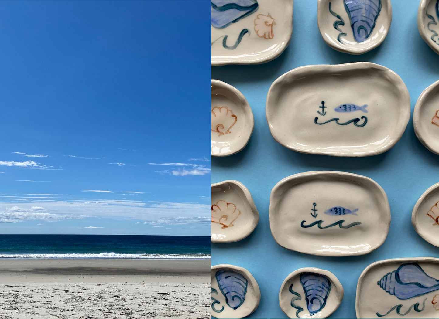 Oyster + Wave Ring Dish