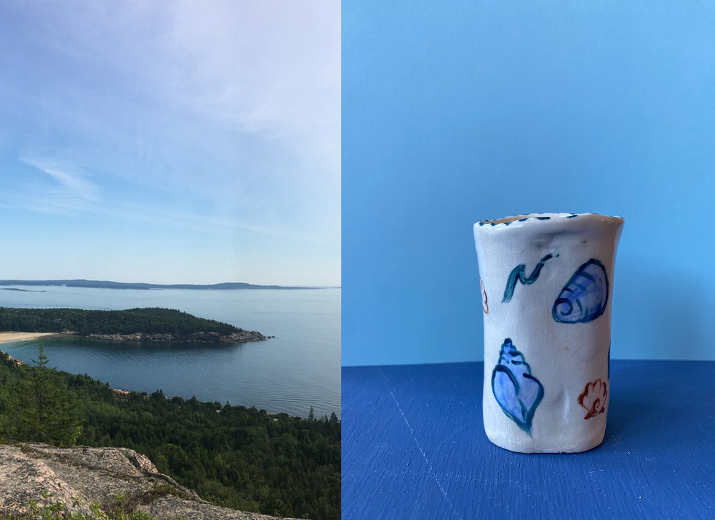 Small Shell Bud Vase