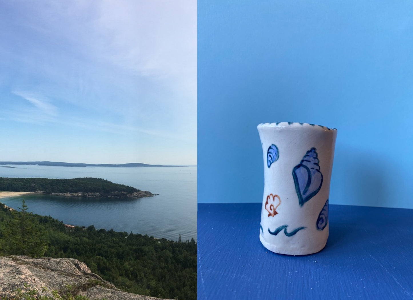 Small Shell Bud Vase