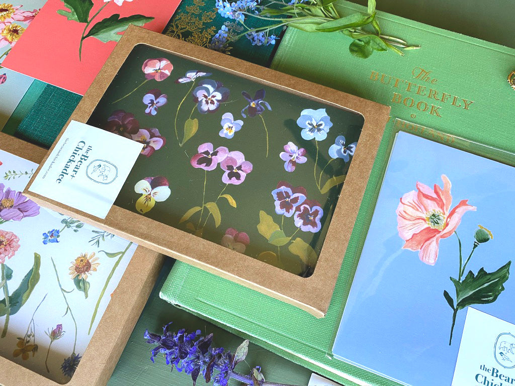 Pansy Notecard Set