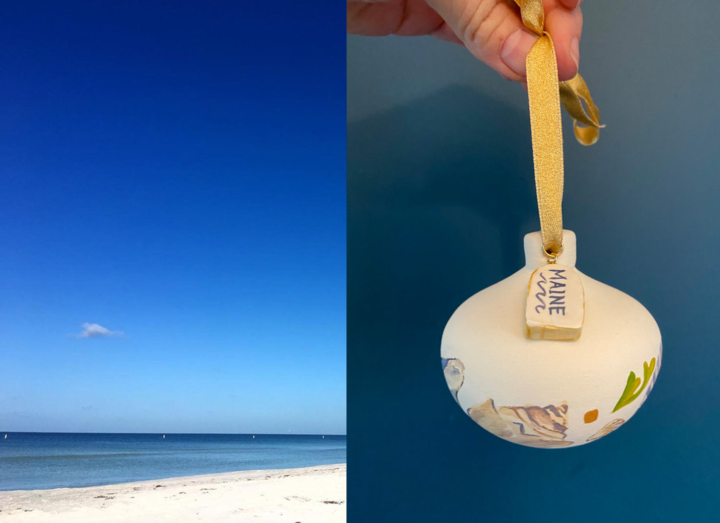 Ornament Custom "Maine" Charm Add-on