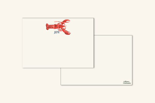Custom Lobster Notecard Set